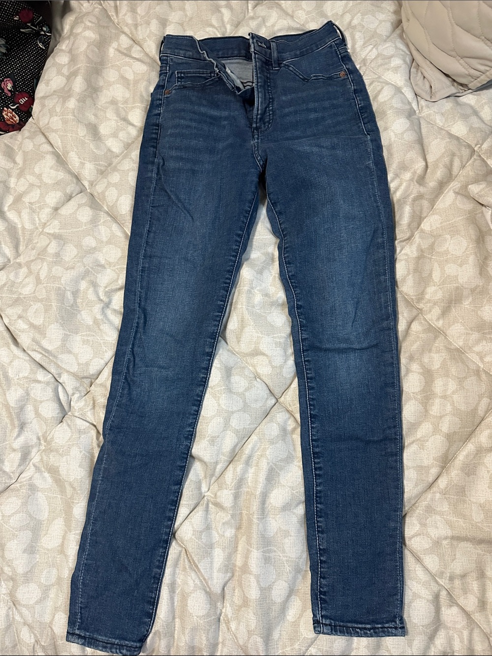 Women's Dark Blue High-Rise Skinny Jeans